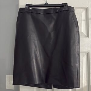 DKNY faux leather shirt